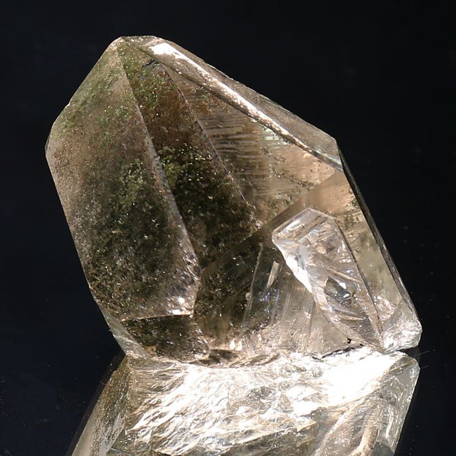 Main Image Mossy chlorite included quartz crystals from  ...