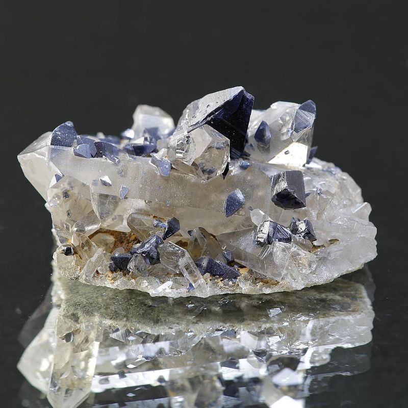 Anatase on Quartz from Hardangervidda, Norway